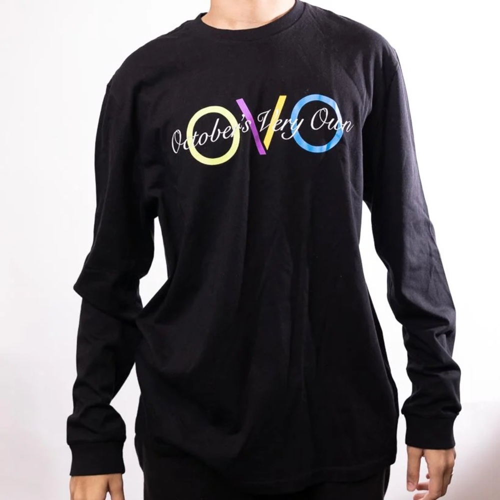 OVO Octobers Very Own United Script Tee - Mens Medium - Black